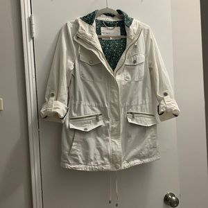 BCBGeneration utility jacket with floral lining